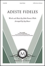 Adeste Fideles SATB choral sheet music cover Thumbnail